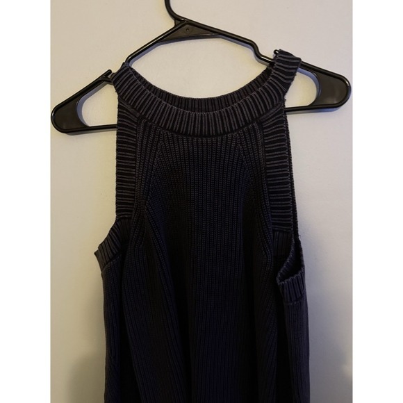 Rag & Bone Dana Marled Knit Gray Cold Shoulder sweater Size S - Picture 3 of 6